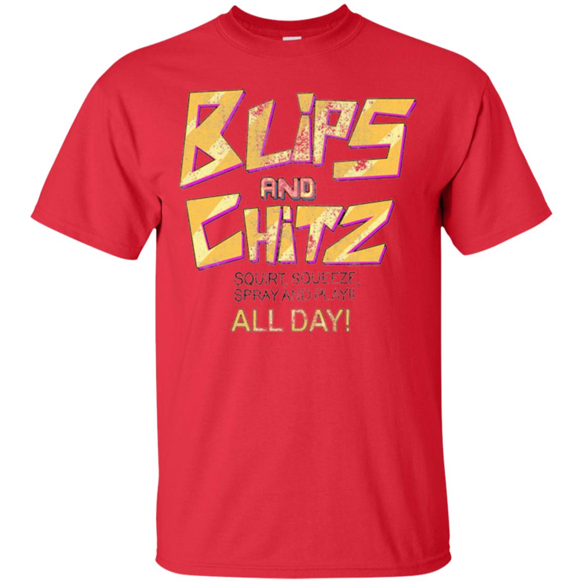 Cartoon T-shirt Vintage Blips And Chitz Red