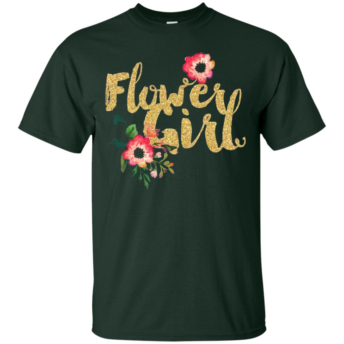 Flower Girl Bridesmaid Wedding Reception T-shirt Forest