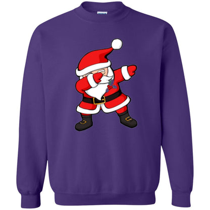 Christmas T-shirt Dabbing Santa Claus Christmas Dab Novelty Purple