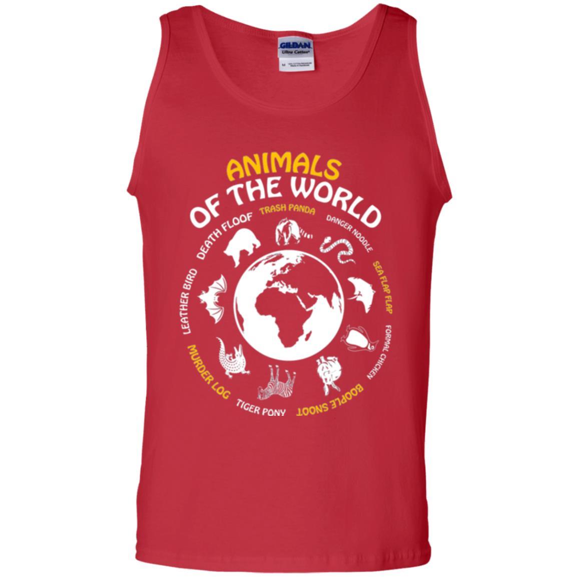 Animals Of The World T-shirt Red