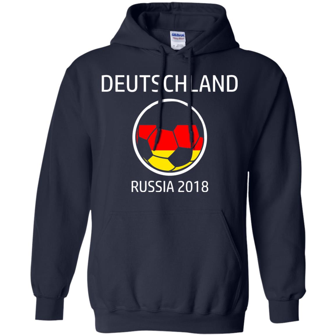 Deutschland Team Russia 2018 Soccer Fan T-shirt Navy