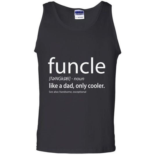 Funcle Definition T-shirt Like Dad But Cooler Black