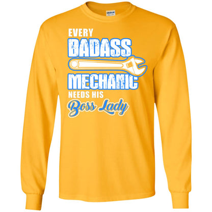 Every Badass Mechanic Needs His Boss Lady Shirt Gold