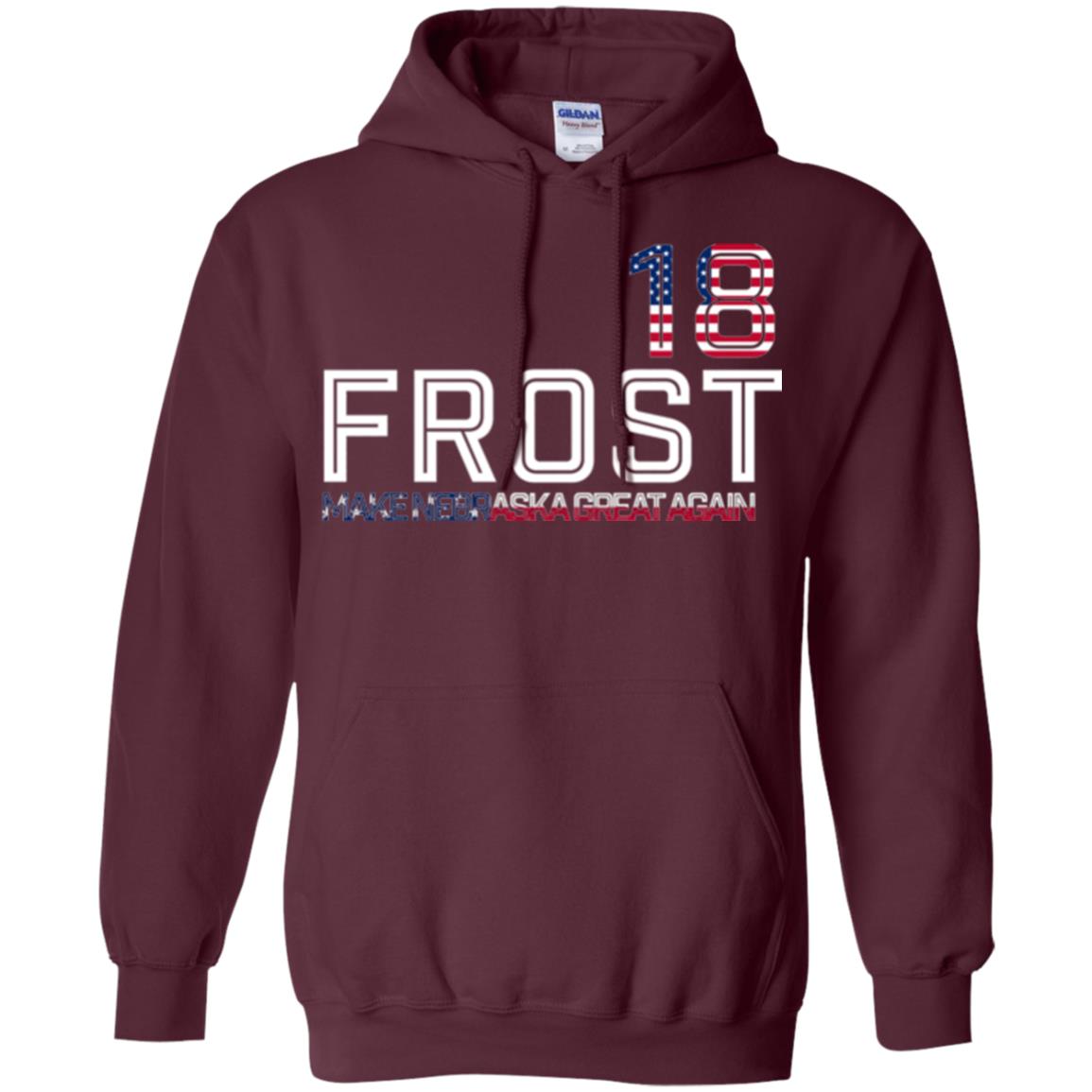 Frost 2018 T-shirt Make Nebraska Great Again Maroon