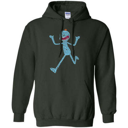 Cartoon T-shirt It_s Mr. Meeseeks Typography Forest Green