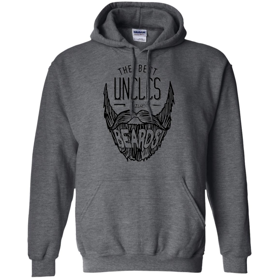 Funny Uncle T-shirt The Best Uncles Have Beards Dark Heather