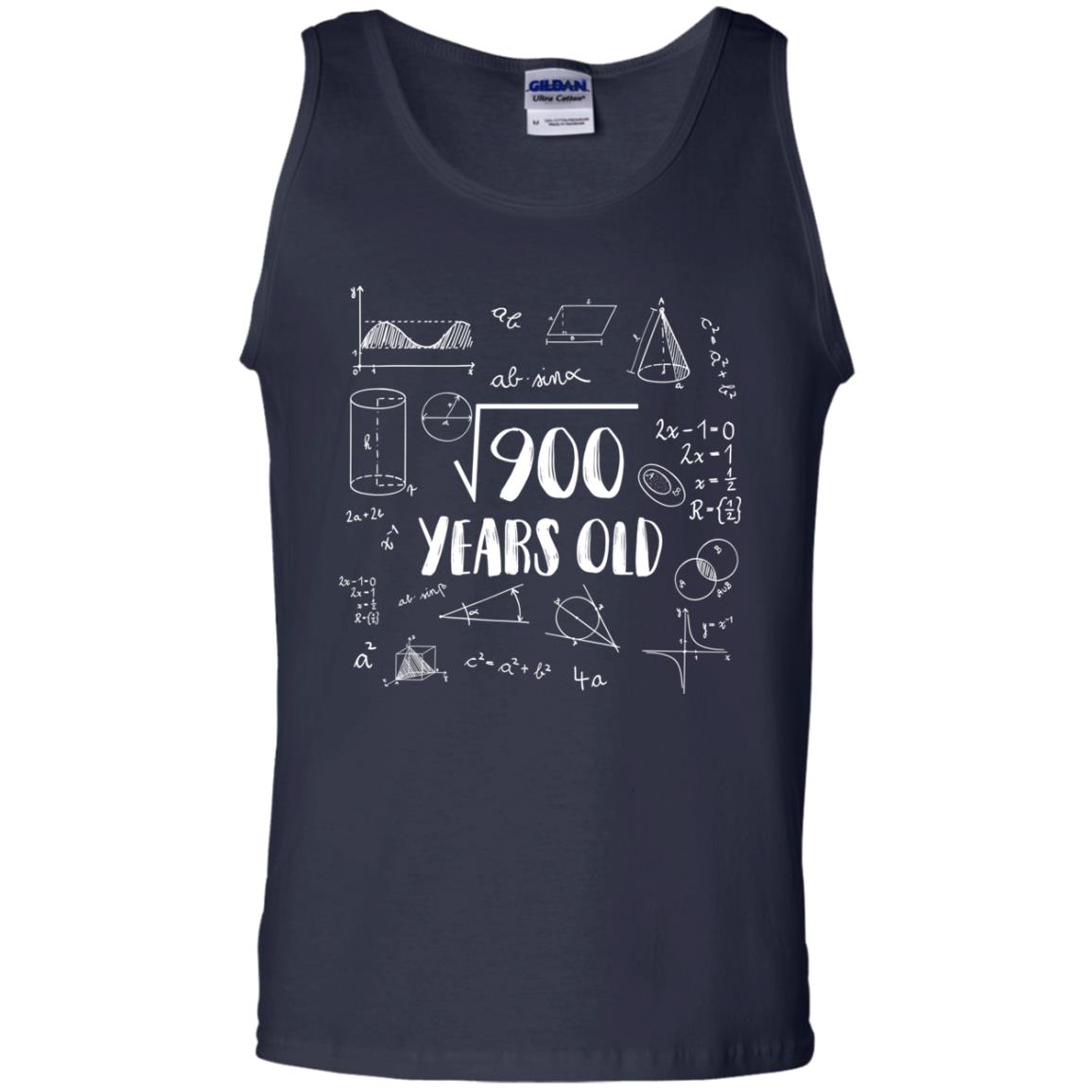 Square Root Of 900 30th Birthday 30 Years Old Math T-shirt Navy