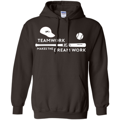 Baseball T-shirt Teamwork Makes The Dream Work Dark Chocolate