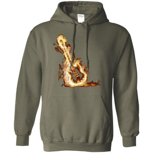 Rock Guitar On Fire T-shirt