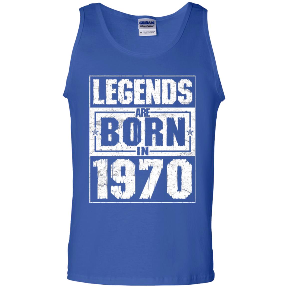 Brithday T-shirt Legends Are Born In 1970 Royal