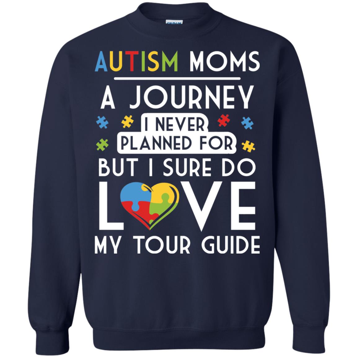 Autism Mom Shirt Autism Mom A Journey Of Love Navy