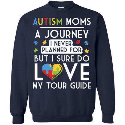 Autism Mom Shirt Autism Mom A Journey Of Love Navy