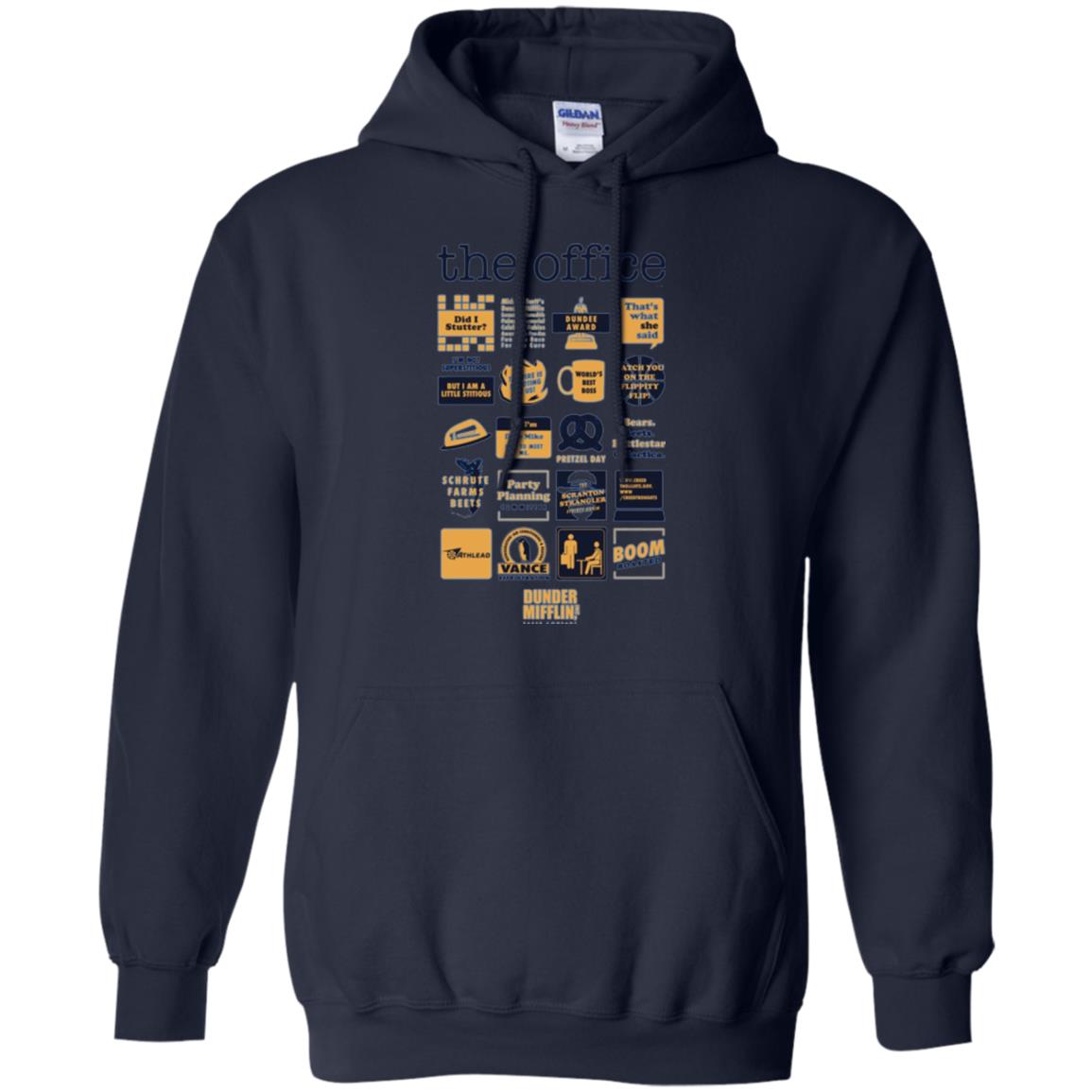 The Office Quote Mash-up Funny Official T-shirt Navy