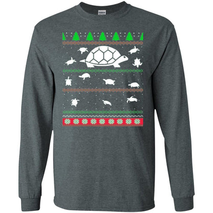 Christmas T-shirt Turtle Lover Merry Christmas Dark Heather
