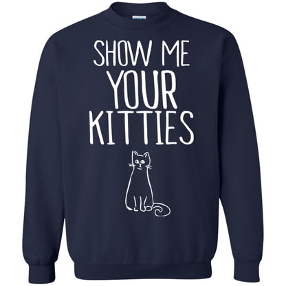 Cat Lover T-shirt Show Me Your Kitties Navy