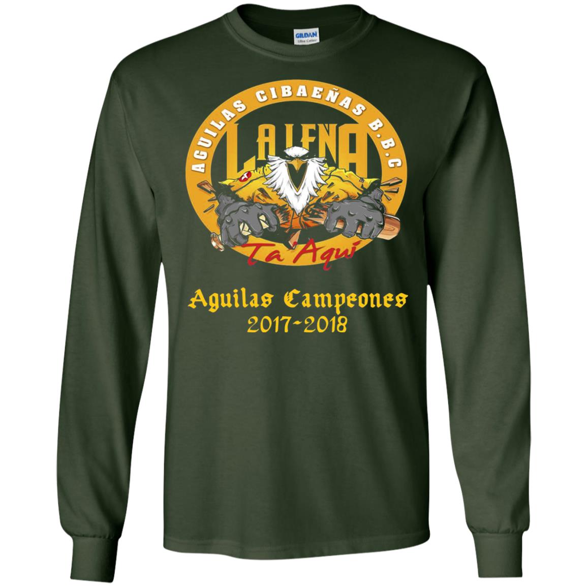 Baseball Lover T-shirt Aguilas Cibaenas Campeones 2017-2018 Forest Green