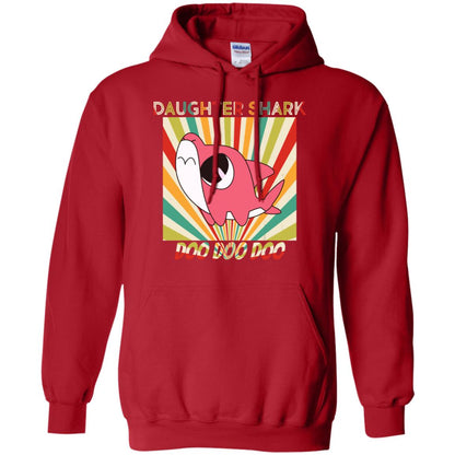 Daughter Shark Doo Doo Doo Family Shark Gift Shirt Red