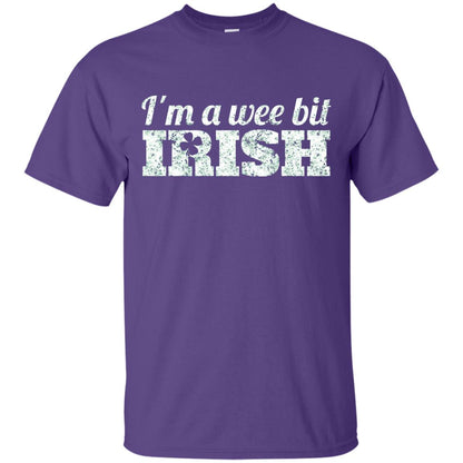 I_m Wee Bit Irish Funny Irish Heritage St Paddy_s Day T-shirt Purple