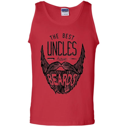 Funny Uncle T-shirt The Best Uncles Have Beards Red