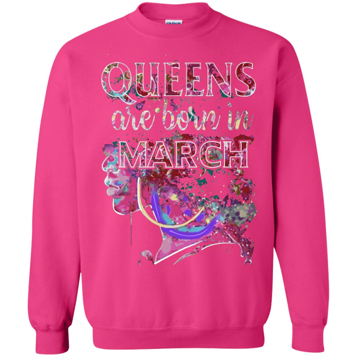 Birthday T-shirt Queens Are Born In March Heliconia