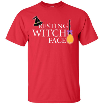 Reasting Witch Face Shirt Red