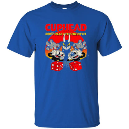 Cuphead And Mugman Devil_s Dice Video Game Graphic T-shirt Royal