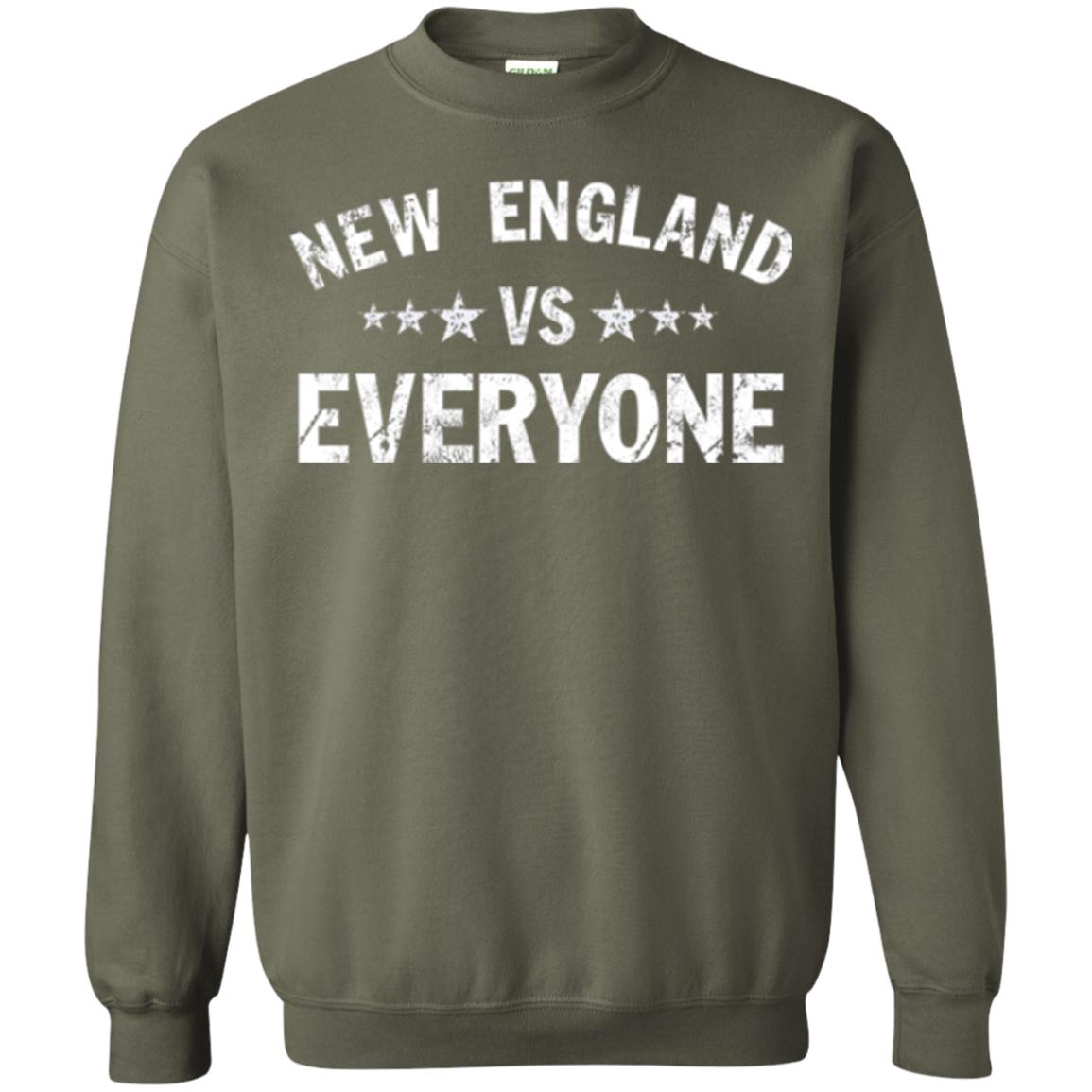 New England Vs Everyone T- Shirt Military Green