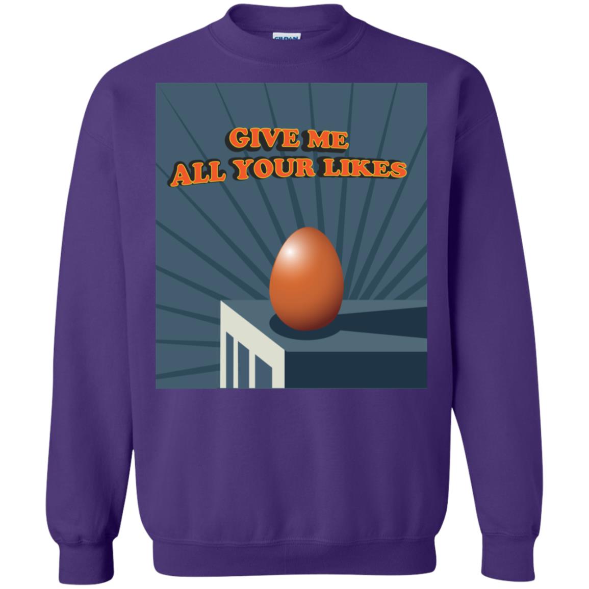 Give Me All Your Likes Egg Shirt Purple
