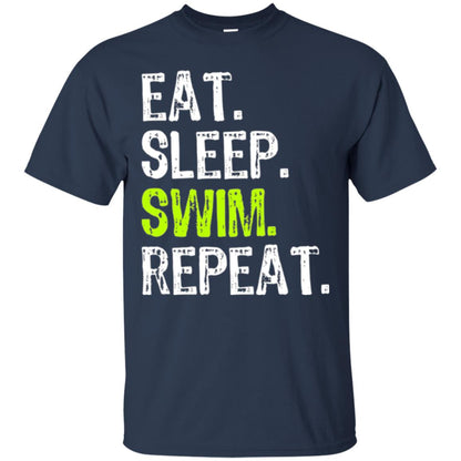 Swim Lovers T-shirt Eat Sleep Swim Repeat Navy