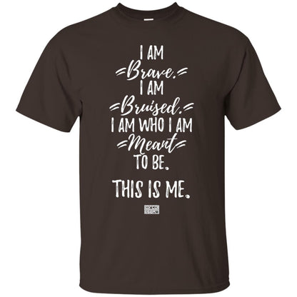 Brave This Is Me Proud Musical Theatre Performer T-shirt Dark Chocolate