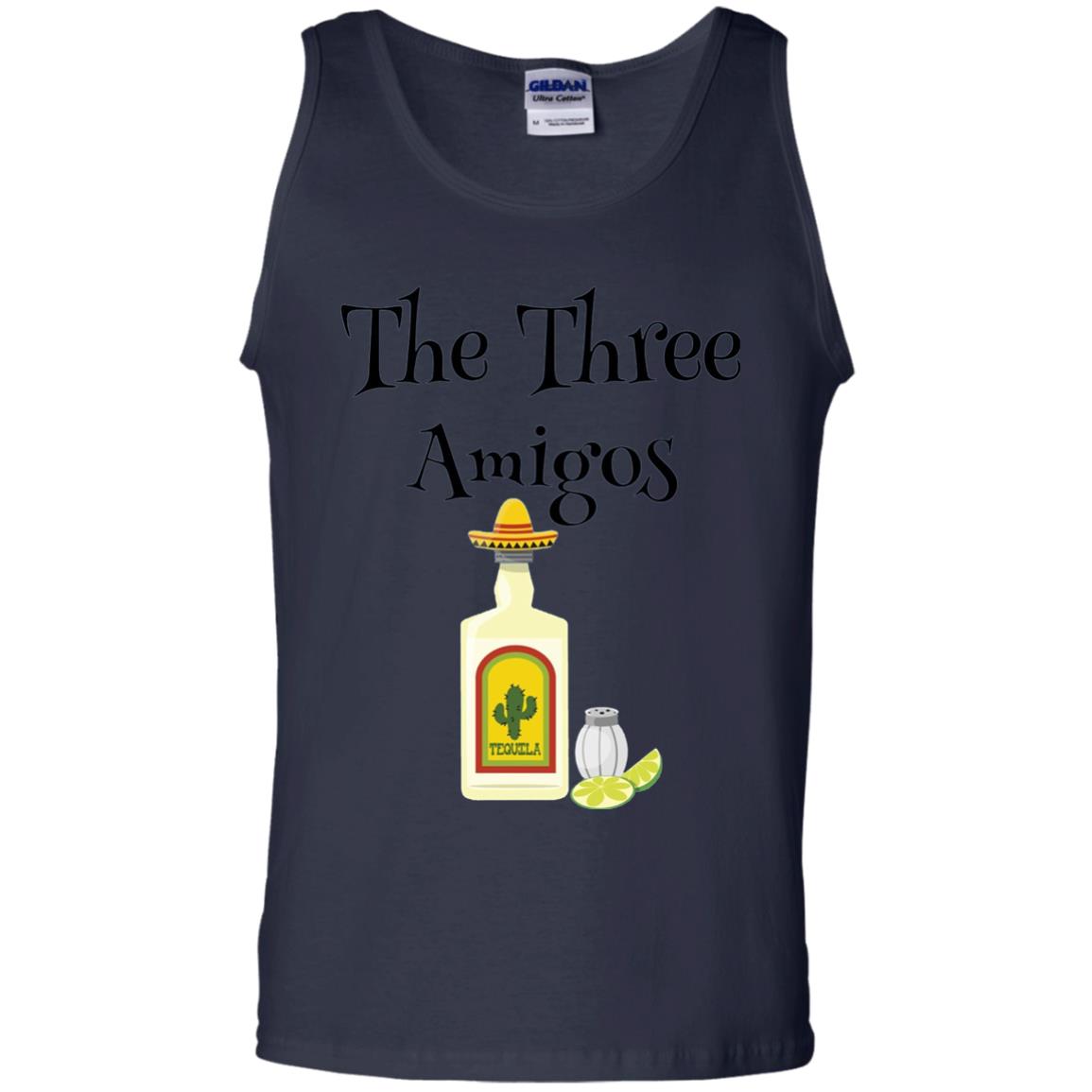 Cooking Lovers T-shirt The Three Amigos Tequila Salt Lime Navy