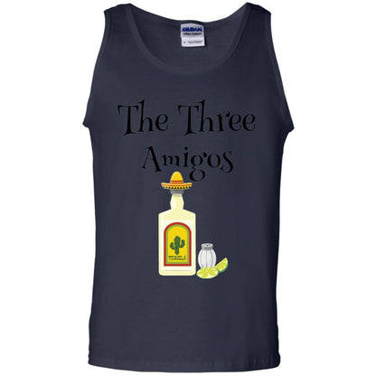 Cooking Lovers T-shirt The Three Amigos Tequila Salt Lime Navy