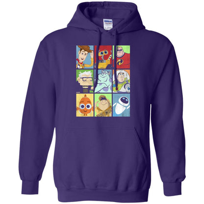 Epic Boxed Up Line Up Character Graphic T-shirt Purple