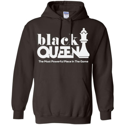 Black Queen The Most Powerful Piece In The Game Proud Black Woman T-shirt Dark Chocolate