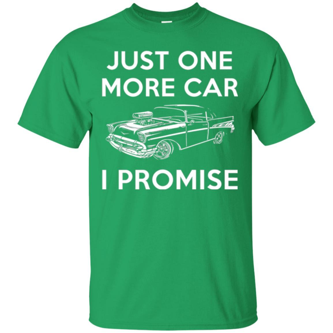 Car Lover T-shirt Just One More Car Irish Green