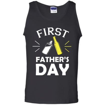 First Father's Day Shirt Black