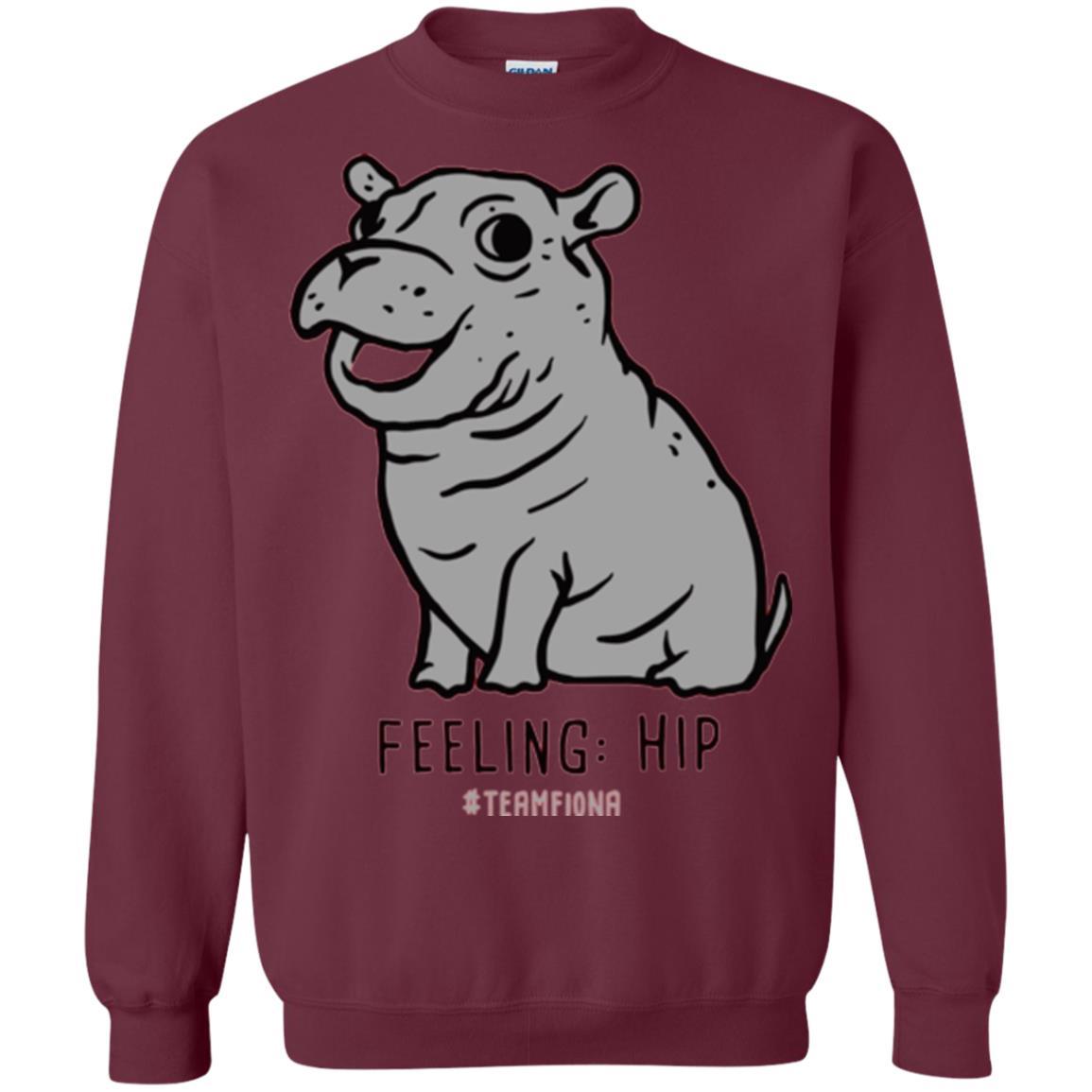 Fiona Hippo Lover T-shirt The Hippo Feeling Hip #teamfiona Maroon