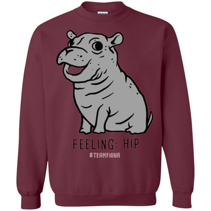 Fiona Hippo Lover T-shirt The Hippo Feeling Hip #teamfiona Maroon