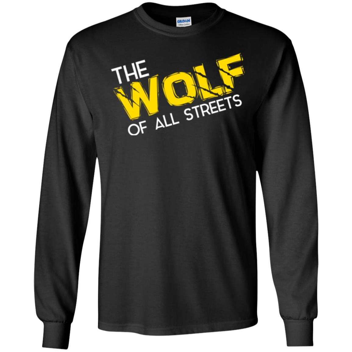 Wolf Lover T-shirt The Wolf Of All Streets Black