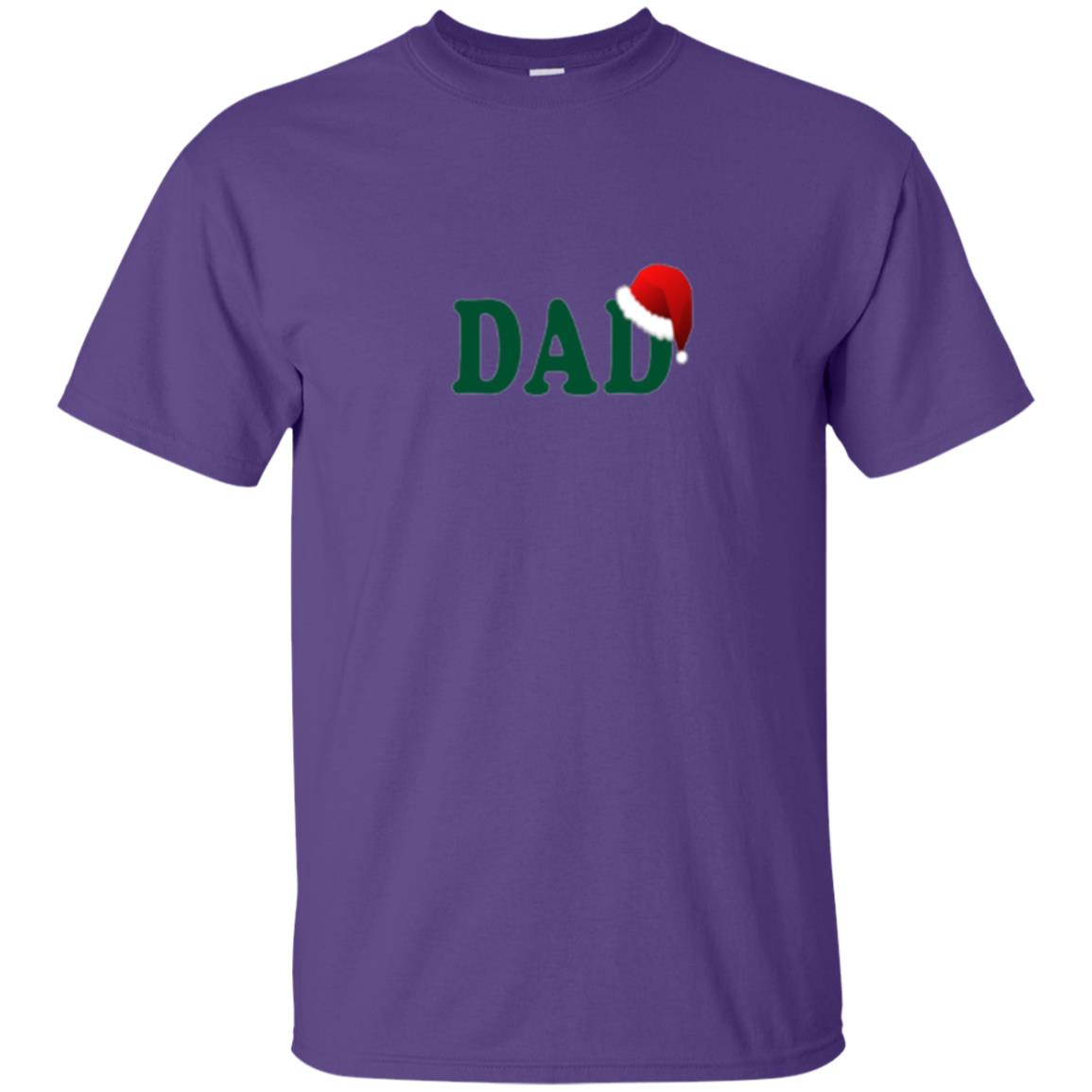Christmas T-shirt Dad Santa Purple