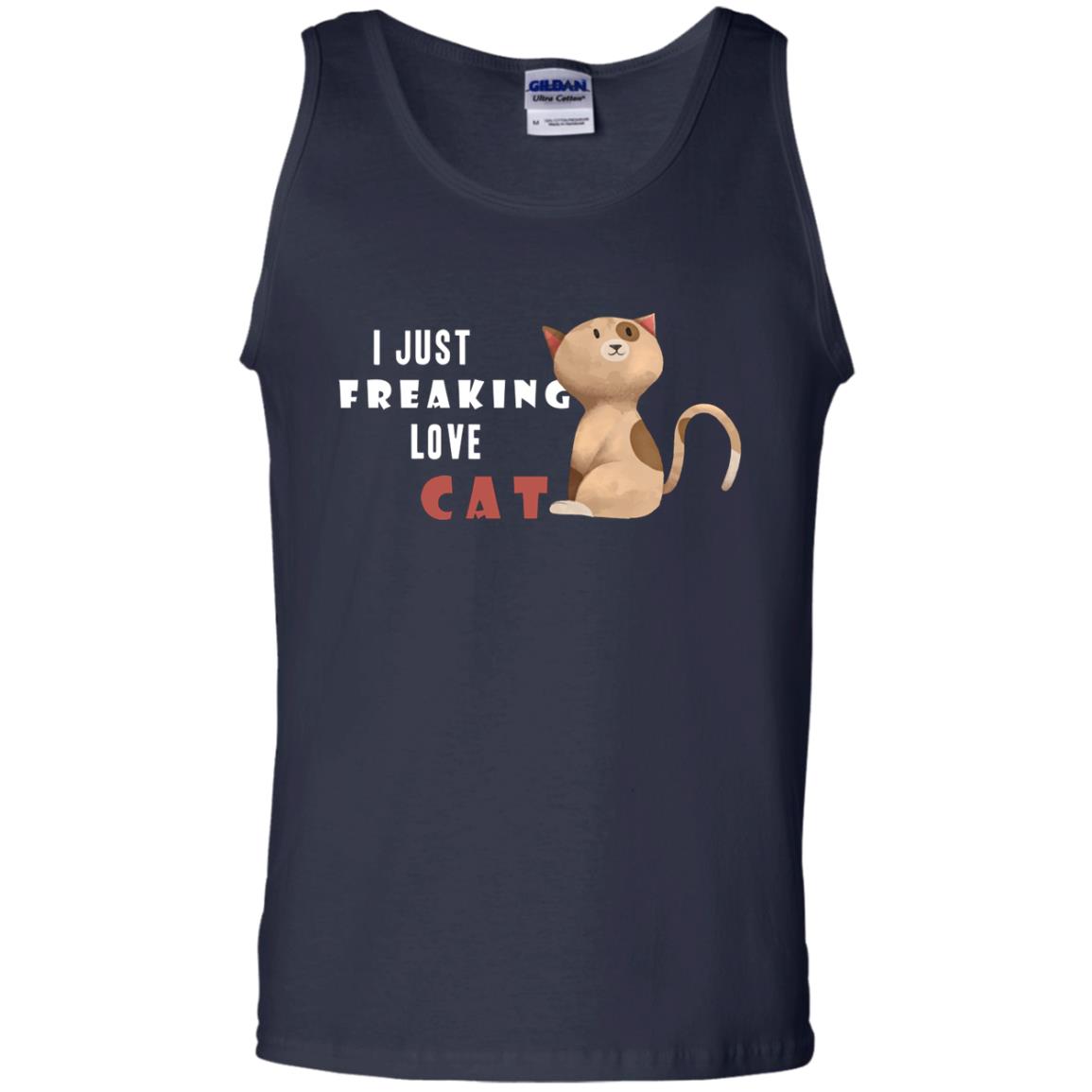 I Just Freaking Love Cat Shirt Navy