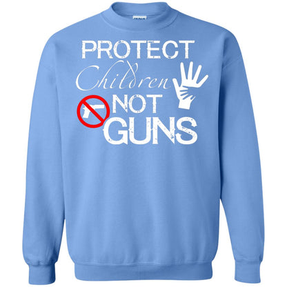 Anti Gun T-shirt Protect Children Not Gun Carolina Blue