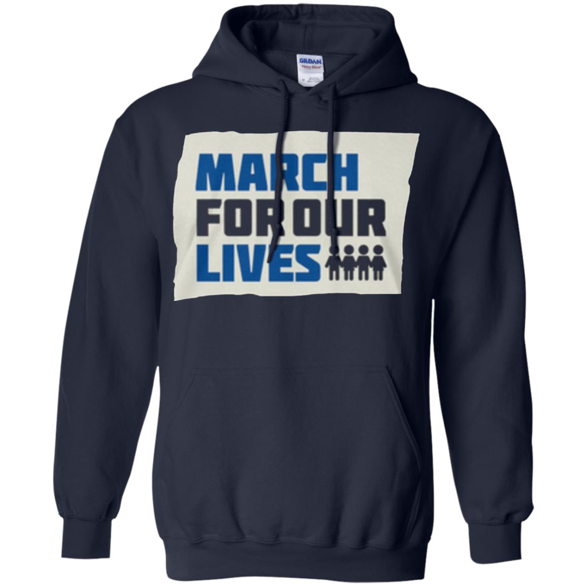 March For Our Lives Anti Gun T-shirt Navy