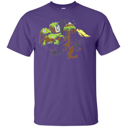 Film T-shirt Bastion Overgrown Spray T-shirt Purple