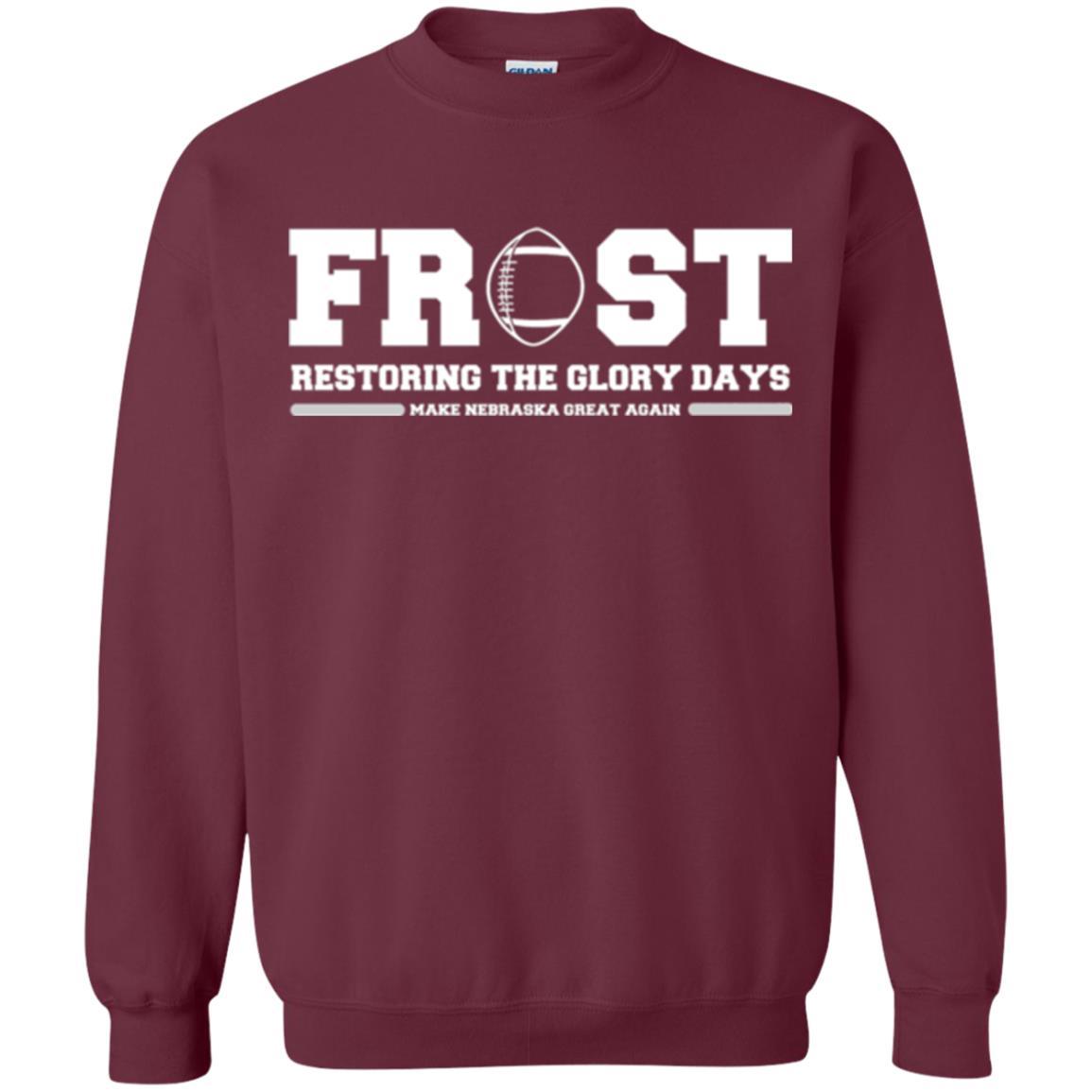 Football T-shirt Scott Frost 2018 Make Nebraska Maroon