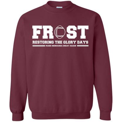 Football T-shirt Scott Frost 2018 Make Nebraska Maroon