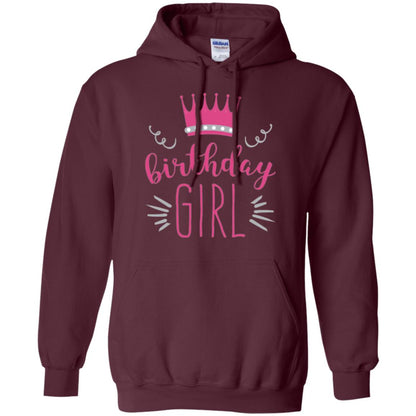 Tiara Crown T-shirt Girl_s Youth Birthday Princess T-shirt Maroon