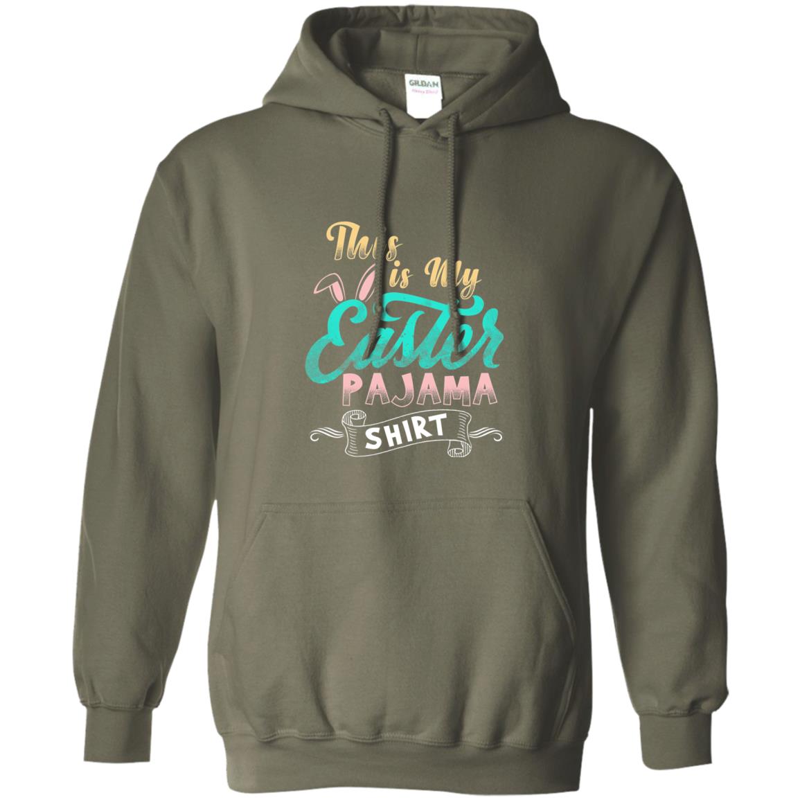 Easter T-shirt This Is Easter Pajama Shirt Military Green