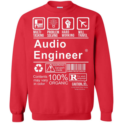 Audio Engineer Shirt Multi Tasking Problem Solving Red