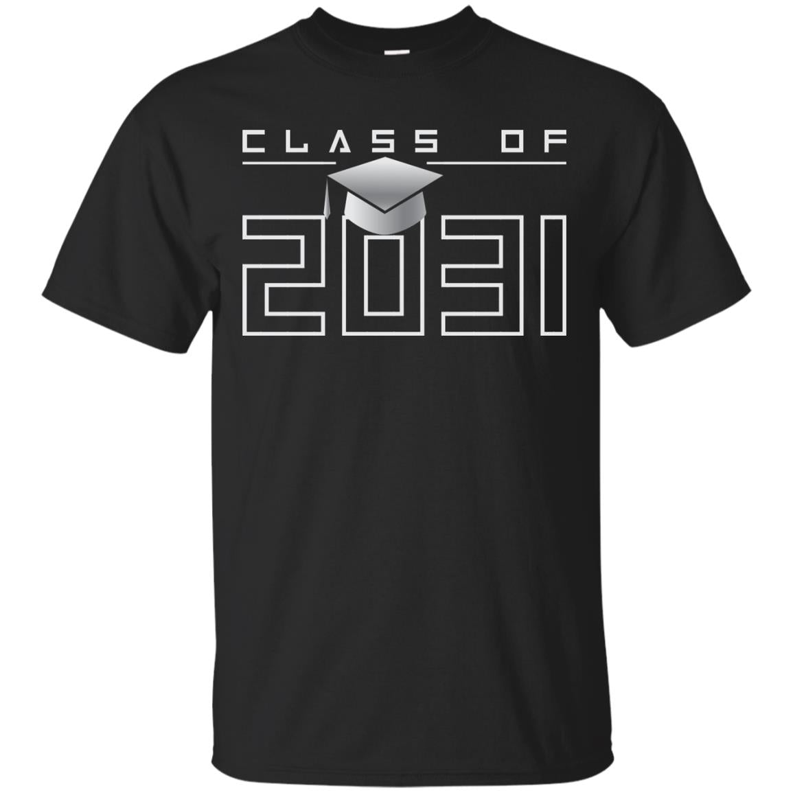 Class Of 2031 Kindergarten First Day Of School Graduate In 2031 Shirt Black